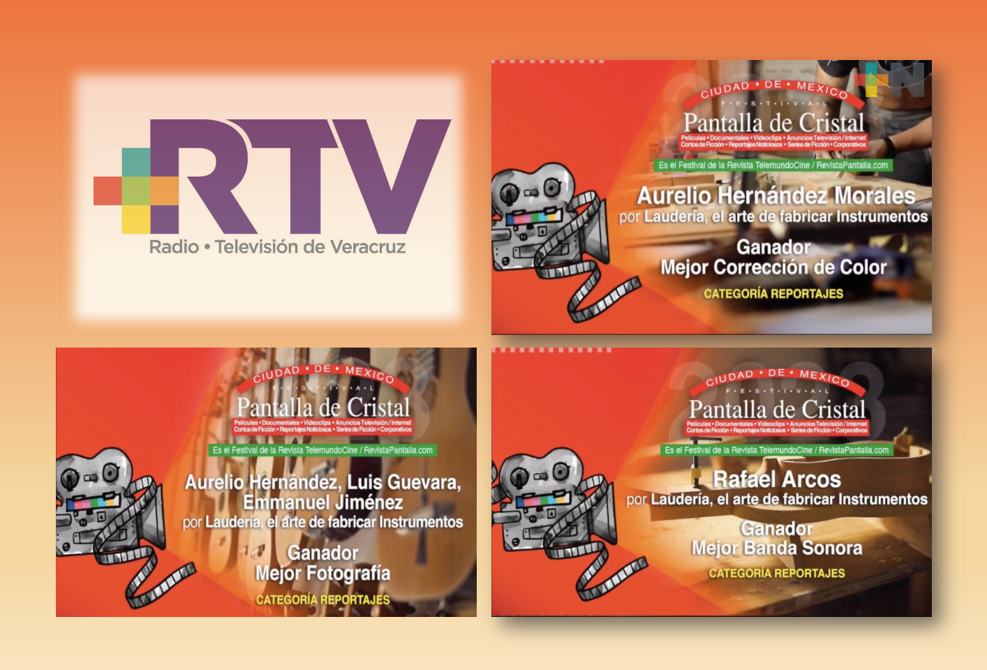 Gana “Laudería” tres premios en festival nacional Pantalla de Cristal 2023